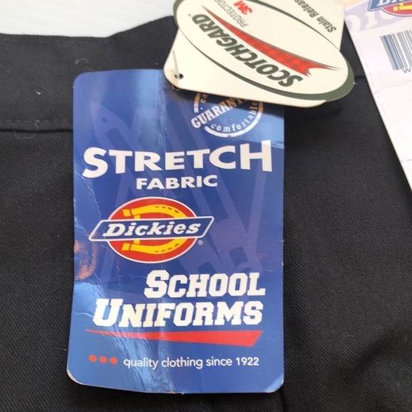 NWT DICKIES Black flat front zip shorts belt loops pockets Women’s 14 or 22 - Picture 14 of 15